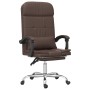 Silla de oficina reclinable masaje cuero sintético marrón de vidaXL, Sillas de oficina - Ref: Foro24-349708, Precio: 93,93 €,...