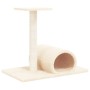 Poste rascador para gatos con túnel crema 60x34,5x50 cm de vidaXL, Mobiliario para gatos - Ref: Foro24-171696, Precio: 30,92 ...