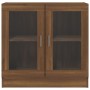 Armario vitrina contrachapada marrón roble 82,5x30,5x80 cm de vidaXL, Librerías y estanterías - Ref: Foro24-815617, Precio: 7...