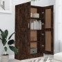 Bücherschrank aus geräuchertem Eichensperrholz, 82,5 x 30,5 x 150 cm von vidaXL, Bücherregale und Regale - Ref: Foro24-815612...