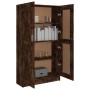 Bücherschrank aus geräuchertem Eichensperrholz, 82,5 x 30,5 x 150 cm von vidaXL, Bücherregale und Regale - Ref: Foro24-815612...