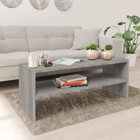 Mesa de centro madera contrachapada gris Sonoma 100x40x40 cm de vidaXL, Mesas de centro - Ref: Foro24-815256, Precio: 53,99 €...