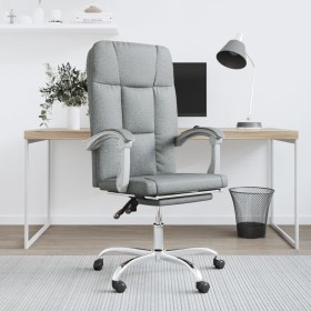 Silla de oficina reclinable de tela gris claro de vidaXL, Sillas de oficina - Ref: Foro24-349637, Precio: 84,99 €, Descuento: %