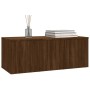 Mueble TV madera contrachapada color marrón roble 80x34x30 cm de vidaXL, Muebles TV - Ref: Foro24-815500, Precio: 73,42 €, De...