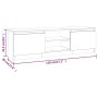 TV-Schrank aus geräuchertem Eichensperrholz, 120 x 30 x 35,5 cm von vidaXL, TV-Möbel - Ref: Foro24-815339, Preis: 69,99 €, Ra...