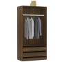 Armario madera contrachapada marrón roble 100x50x200 cm de vidaXL, Armarios roperos - Ref: Foro24-815347, Precio: 182,40 €, D...