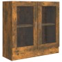 Vitrine aus geräuchertem Eichensperrholz 82,5x30,5x80 cm von vidaXL, Bücherregale und Regale - Ref: Foro24-815615, Preis: 69,...