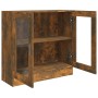 Vitrine aus geräuchertem Eichensperrholz 82,5x30,5x80 cm von vidaXL, Bücherregale und Regale - Ref: Foro24-815615, Preis: 69,...