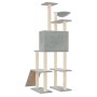 Cat scratching post with light gray sisal posts 166 cm by vidaXL, Cat furniture - Ref: Foro24-171682, Price: 79,56 €, Discoun...