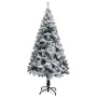 Künstlicher Weihnachtsbaum mit LEDs und grünen PVC-Kugeln 150 cm von vidaXL, Weihnachtsbäume - Ref: Foro24-3077915, Preis: 75...