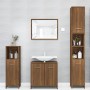 Armario de baño madera contrachapada roble marrón 30x30x183,5cm de vidaXL, Muebles de baño - Ref: Foro24-815521, Precio: 90,1...