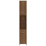 Armario de baño madera contrachapada roble marrón 30x30x183,5cm de vidaXL, Muebles de baño - Ref: Foro24-815521, Precio: 90,1...