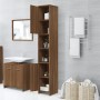 Armario de baño madera contrachapada roble marrón 30x30x183,5cm de vidaXL, Muebles de baño - Ref: Foro24-815521, Precio: 90,1...