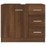 Mueble de lavabo madera contrachapada marrón roble 63x30x54 cm de vidaXL, Muebles de baño - Ref: Foro24-815632, Precio: 57,95...