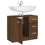 Mueble de lavabo madera contrachapada marrón roble 63x30x54 cm de vidaXL, Muebles de baño - Ref: Foro24-815632, Precio: 57,95...