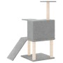 Rascador para gatos con postes de sisal gris claro 109 cm de vidaXL, Mobiliario para gatos - Ref: Foro24-171670, Precio: 46,9...