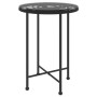 Mesa de comedor de vidrio templado y acero negro 55 cm de vidaXL, Mesas de jardín - Ref: Foro24-319435, Precio: 45,99 €, Desc...