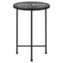 Mesa de comedor de vidrio templado y acero negro 55 cm de vidaXL, Mesas de jardín - Ref: Foro24-319435, Precio: 45,99 €, Desc...