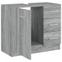 Sonoma gray plywood sink cabinet 63x30x54cm by vidaXL, Bathroom furniture - Ref: Foro24-815631, Price: 71,17 €, Discount: %