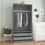 Gray Sonoma plywood wardrobe 100x50x200 cm by vidaXL, Wardrobes - Ref: Foro24-815346, Price: 197,39 €, Discount: %