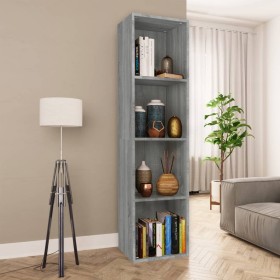 Sonoma gray plywood shelving/TV cabinet 36x30x143 cm by vidaXL, Bookcases and shelves - Ref: Foro24-815247, Price: 60,99 €, D...