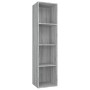 Regal/TV-Schrank aus grauem Sonoma-Sperrholz, 36 x 30 x 143 cm von vidaXL, Bücherregale und Regale - Ref: Foro24-815247, Prei...