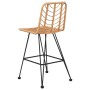 Kitchen stools 2 units made of PE rattan and steel 45x56x103.5 cm by vidaXL, Garden chairs - Ref: Foro24-319430, Price: 186,9...