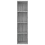 Regal/TV-Schrank aus grauem Sonoma-Sperrholz, 36 x 30 x 143 cm von vidaXL, Bücherregale und Regale - Ref: Foro24-815247, Prei...