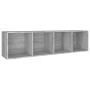 Regal/TV-Schrank aus grauem Sonoma-Sperrholz, 36 x 30 x 143 cm von vidaXL, Bücherregale und Regale - Ref: Foro24-815247, Prei...