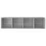 Regal/TV-Schrank aus grauem Sonoma-Sperrholz, 36 x 30 x 143 cm von vidaXL, Bücherregale und Regale - Ref: Foro24-815247, Prei...