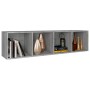 Regal/TV-Schrank aus grauem Sonoma-Sperrholz, 36 x 30 x 143 cm von vidaXL, Bücherregale und Regale - Ref: Foro24-815247, Prei...