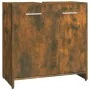 Smoked oak plywood bathroom cabinet 60x33x60 cm by vidaXL, Bathroom furniture - Ref: Foro24-815525, Price: 38,07 €, Discount: %