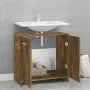 Smoked oak plywood bathroom cabinet 60x33x60 cm by vidaXL, Bathroom furniture - Ref: Foro24-815525, Price: 38,07 €, Discount: %