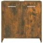 Smoked oak plywood bathroom cabinet 60x33x60 cm by vidaXL, Bathroom furniture - Ref: Foro24-815525, Price: 38,07 €, Discount: %