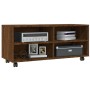 TV stand with wheels made of oak plywood in brown, measuring 90x35x35 cm. by vidaXL, TV Furniture - Ref: Foro24-815260, Price...