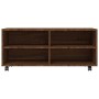 Mueble TV ruedas madera contrachapada roble marrón 90x35x35 cm de vidaXL, Muebles TV - Ref: Foro24-815260, Precio: 66,01 €, D...