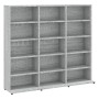 Gray plywood CD shelf 102x23x89.5 cm by vidaXL, CD and DVD storage - Ref: Foro24-815484, Price: 78,15 €, Discount: %