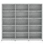 Gray plywood CD shelf 102x23x89.5 cm by vidaXL, CD and DVD storage - Ref: Foro24-815484, Price: 78,15 €, Discount: %