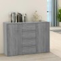 Aparador de madera contrachapada gris Sonoma 88x30x65 cm de vidaXL, Aparadores - Ref: Foro24-815370, Precio: 104,29 €, Descue...