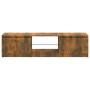 TV cabinet with LED lights smoked oak 140x40x35.5 cm by vidaXL, TV Furniture - Ref: Foro24-815711, Price: 78,44 €, Discount: %