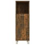 Armario de baño madera contrachapada roble ahumado 30x30x95 cm de vidaXL, Muebles de baño - Ref: Foro24-815606, Precio: 48,79...