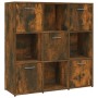 Smoked oak plywood shelf 90x30x90 cm by vidaXL, Bookcases and shelves - Ref: Foro24-815549, Price: 89,92 €, Discount: %