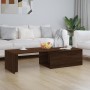 Mesa de centro madera contrachapada marrón roble 150x50x35 cm de vidaXL, Mesas de centro - Ref: Foro24-815470, Precio: 69,99 ...