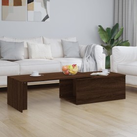 Mesa de centro madera contrachapada marrón roble 150x50x35 cm de vidaXL, Mesas de centro - Ref: Foro24-815470, Precio: 68,92 ...