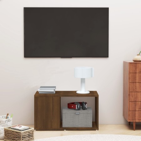 Mueble de TV madera contrachapada marrón roble 60x24x32 cm de vidaXL, Muebles TV - Ref: Foro24-816031, Precio: 23,34 €, Descu...