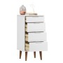 MOLDE bedside table solid white pine wood 40x35x82 cm by vidaXL, Drawers - Ref: Foro24-350502, Price: 127,17 €, Discount: %