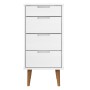 MOLDE bedside table solid white pine wood 40x35x82 cm by vidaXL, Drawers - Ref: Foro24-350502, Price: 127,17 €, Discount: %