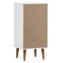 MOLDE bedside table solid white pine wood 40x35x82 cm by vidaXL, Drawers - Ref: Foro24-350502, Price: 127,17 €, Discount: %