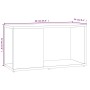 Mueble de TV madera contrachapada marrón roble 60x24x32 cm de vidaXL, Muebles TV - Ref: Foro24-816031, Precio: 23,23 €, Descu...