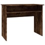 Escritorio madera contrachapada color roble ahumado 90x50x74 cm de vidaXL, Escritorios - Ref: Foro24-815462, Precio: 48,99 €,...